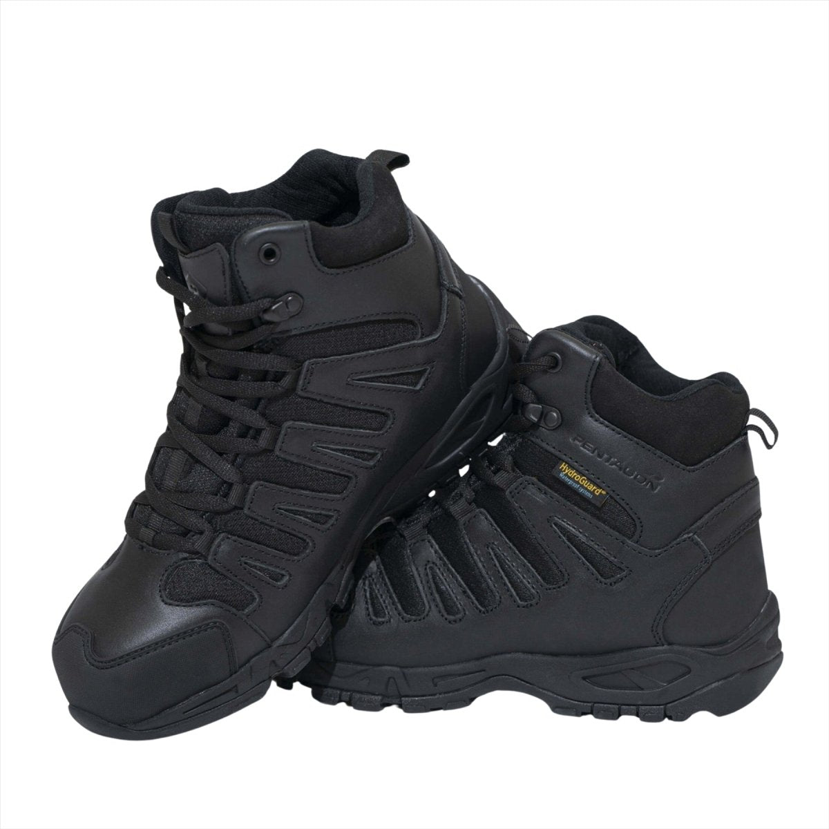 PENTAGON Achilles XTR 6 Bottes Tactiques Cuir Haute Densité Imperméable Noir