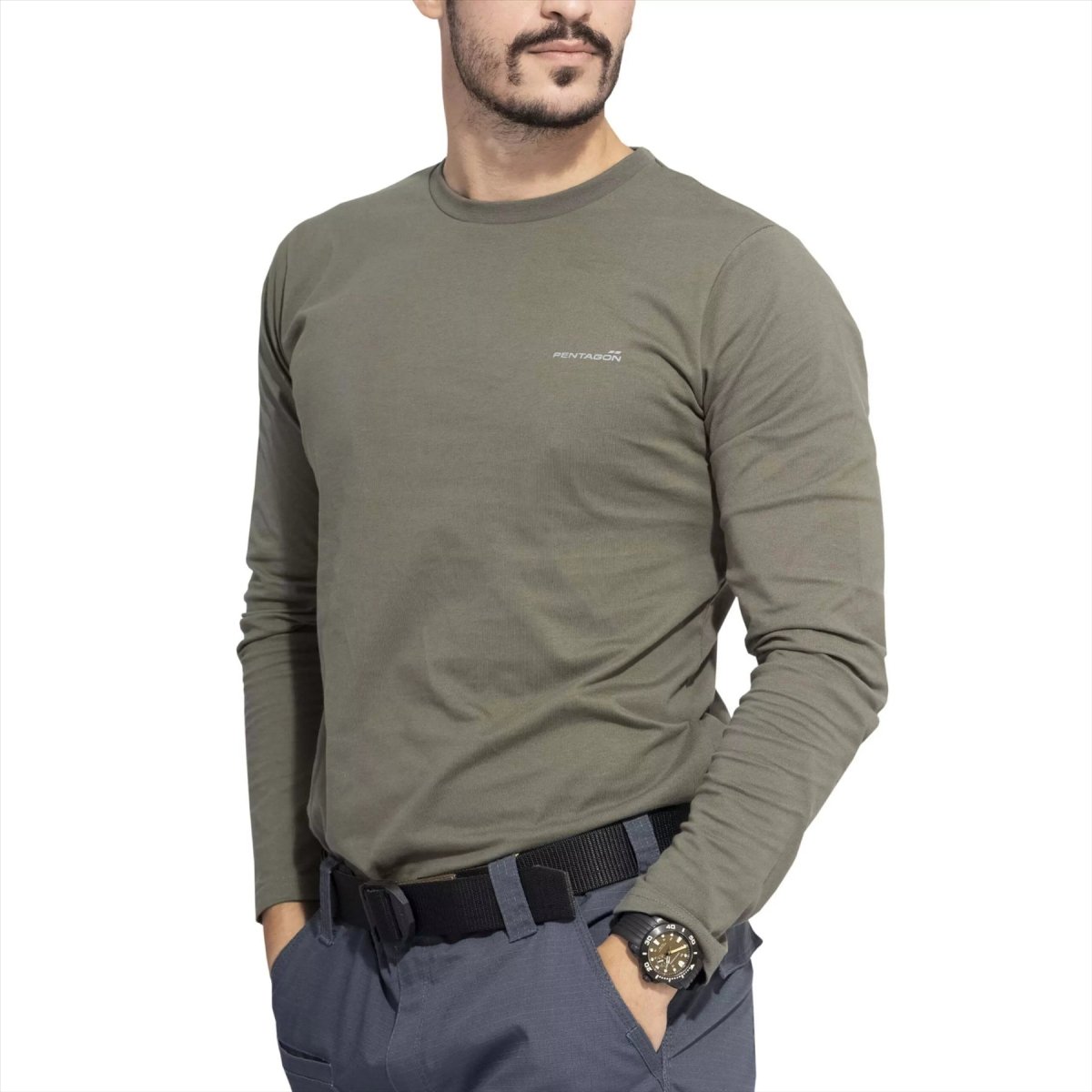 PENTAGON Ageron 2.0 T-shirt met lange mouwen, comfortabele pasvorm, geurloos, sneldrogend