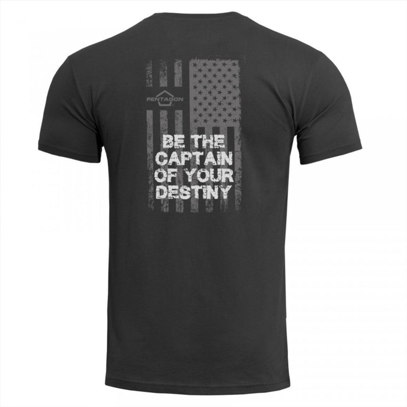 PENTAGON Ageron Classic T-Shirt Quick Dry Comfort Fit American Flag Print