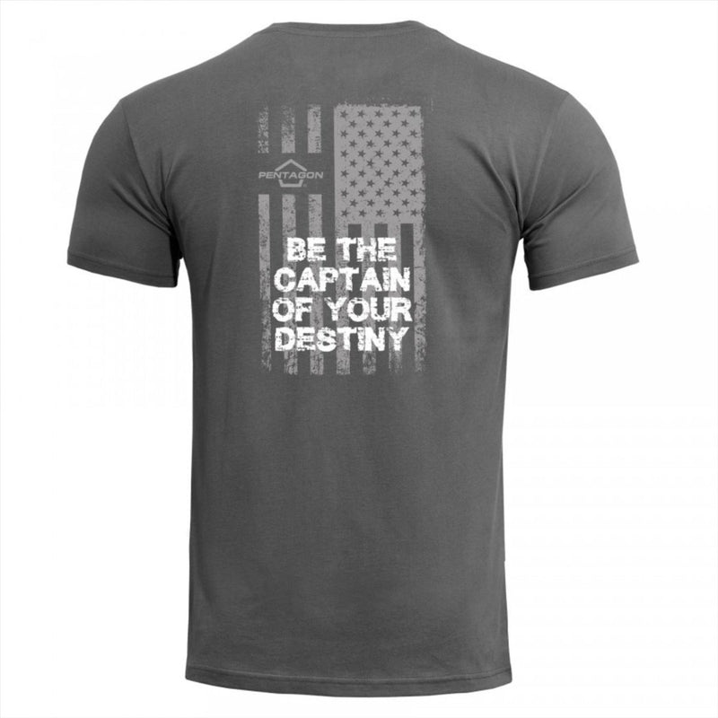 PENTAGON Ageron Classic T-Shirt Quick Dry Comfort Fit American Flag Print