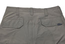 Close-up of gray Pentagon BDU 2.0 Tropic Pants back pockets and reinforced stitching on tactical cargo trousers