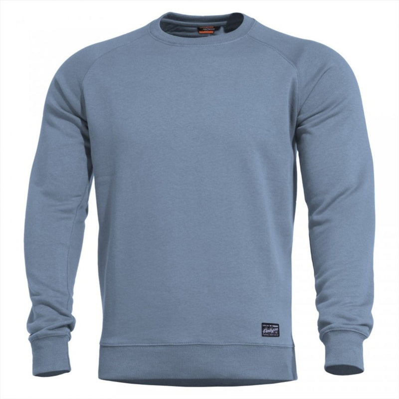 PENTAGON Hawk Blank Round Neck Sweater Comfort Fit Design Flatlock Seams