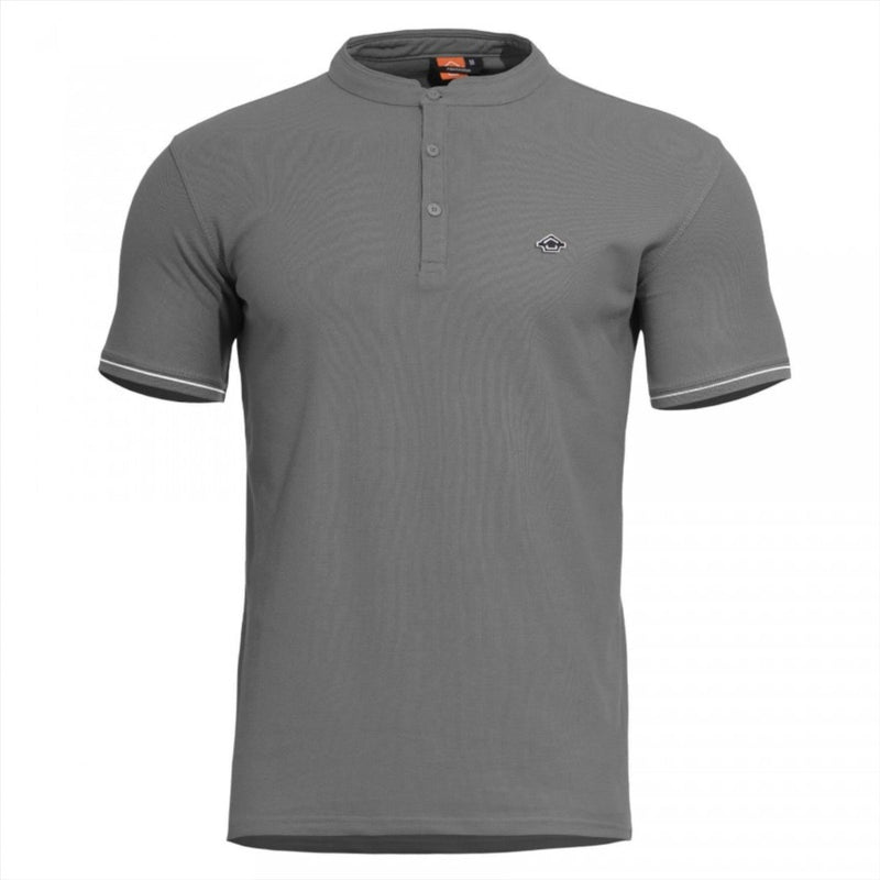 PENTAGON Levantes Henley Stripes Classic T-Shirt Short Sleeves Quick Dry