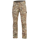 Pentagon Ranger 2.0 military style lizard camo ripstop pants with reinforced seat and multiple cargo pockets.