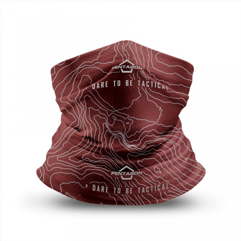 Pentagone Skiron Topographic Map Neck Gaiter Rapide Dry Tissu Graphic Design