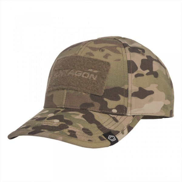 Pentagone Tactical Cap Ripstop Fabric à 6 panneaux Patch avant Camo Multicam Camo