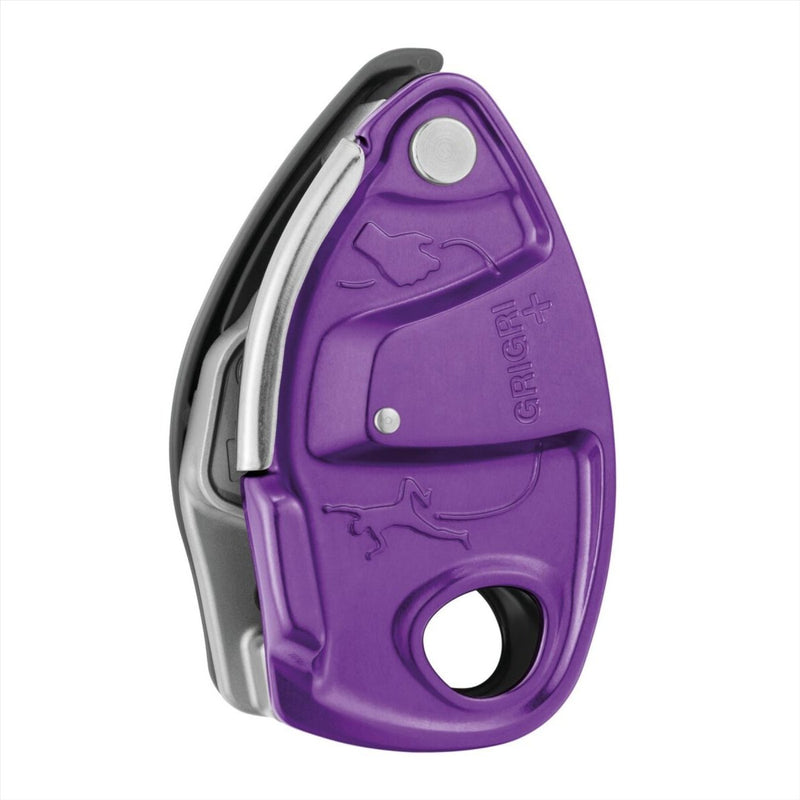 PETZL GRIGRI® + Belay Device Assisted Braking 8.5-11 mm Ropes Climbing Purple
