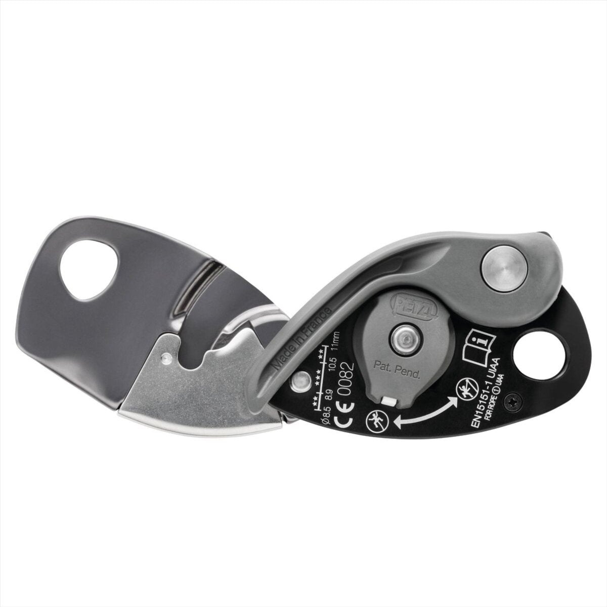 PETZL GRIGRI® + Zekeringsapparaat Ondersteund remmen 8,5-11 mm Touwen Klimmen Paars