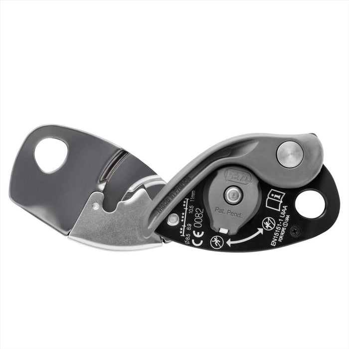 Petzl GRIGRI+ Zekeringsapparaat Ondersteund remmen Anti-paniek 8,5–11 mm Grijs - GoMilitar