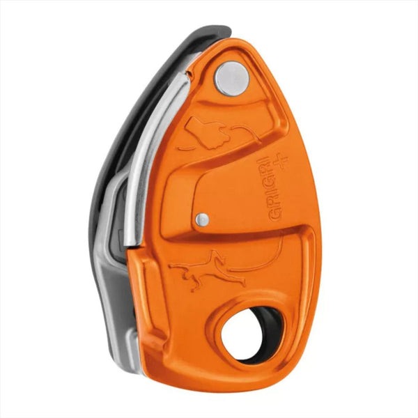 Petzl GRIGRI+ Belay Device Assisted Braking Anti Panic 8.5–11 mm Ropes Orange