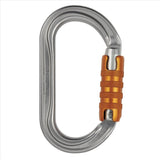 Petzl OK Triact Lock Carabine Ovaal Aluminium Lichtgewicht Rope Access Oranje