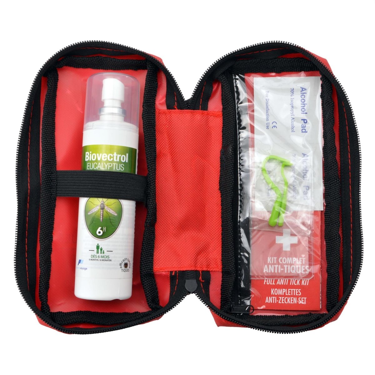 Kit complet de premiers secours anti-tiques Pharmavoyage outils d'élimination des tiques d'urgence
