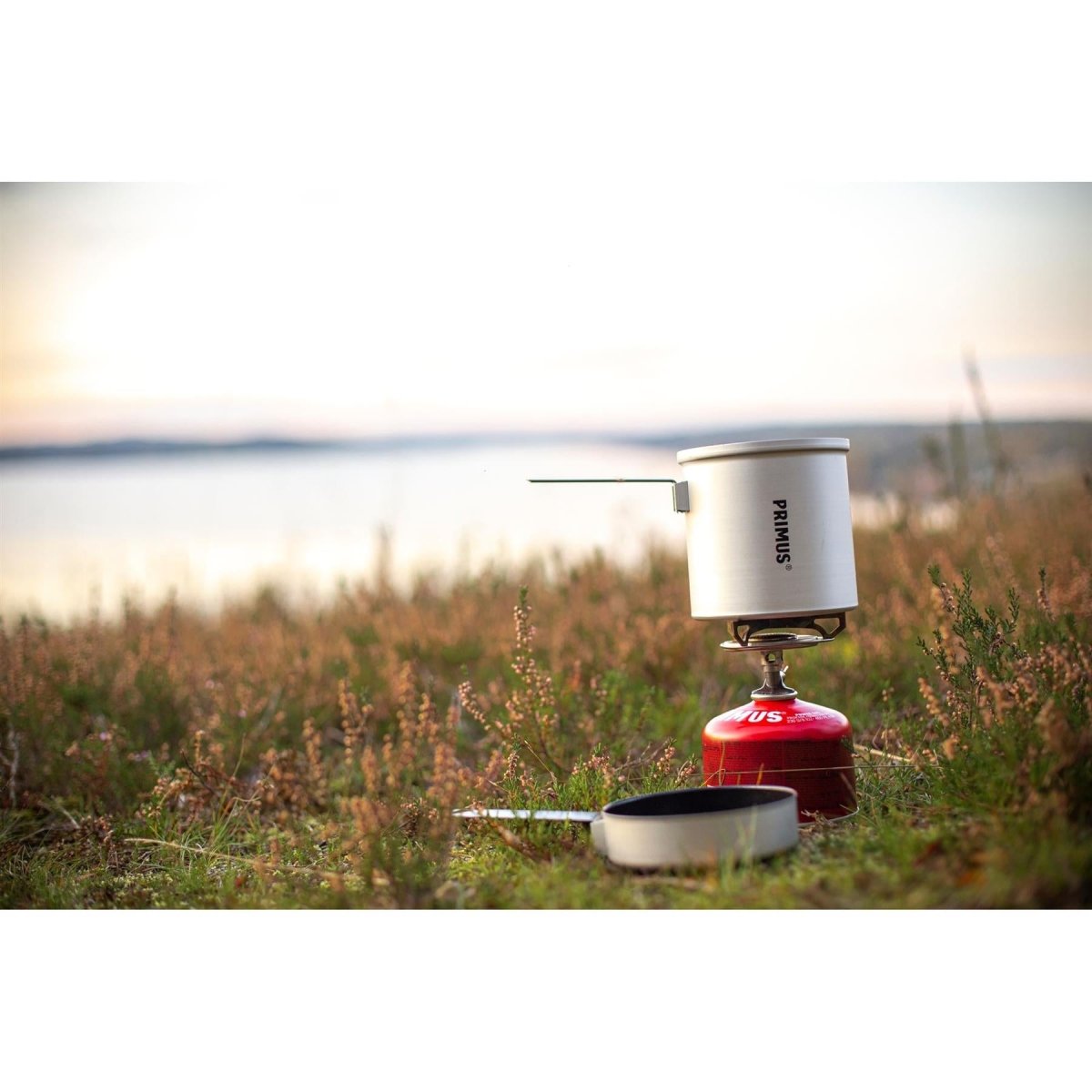 Primus Essentiële Trek Pot 1 Liter Lichtgewicht Wandelwandeling Keramische Coating Cooking Set