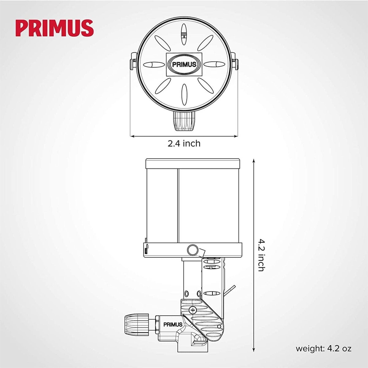 Primus micron gaslamp lantaarn licht verstelbaar heldere ontstekingssysteem