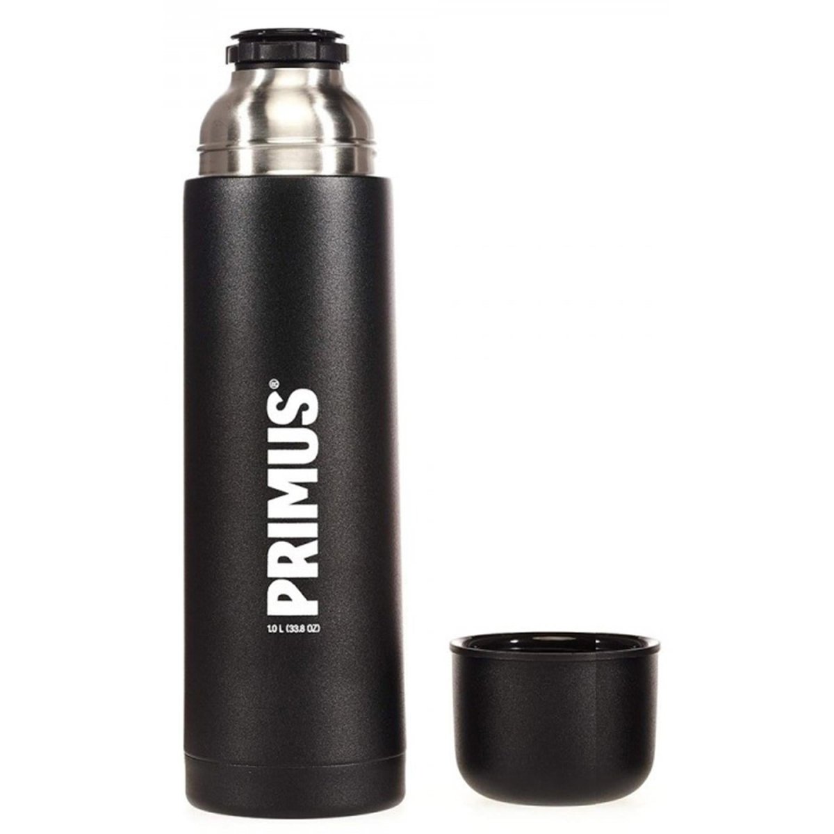 Primus vacuümfles zwarte maat 1 liter 24 uur warmte koude retentie afdichting mok