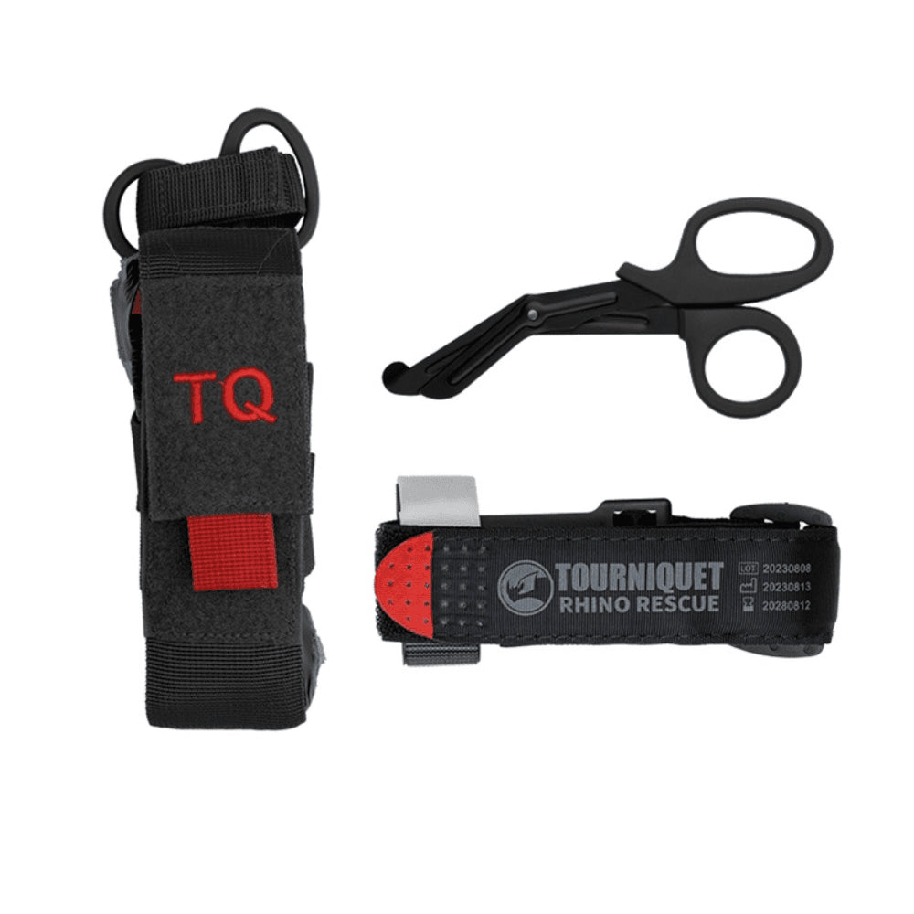 Rhino Rescue Tourniquet Set Etui Schaar EHBO-set Zwart