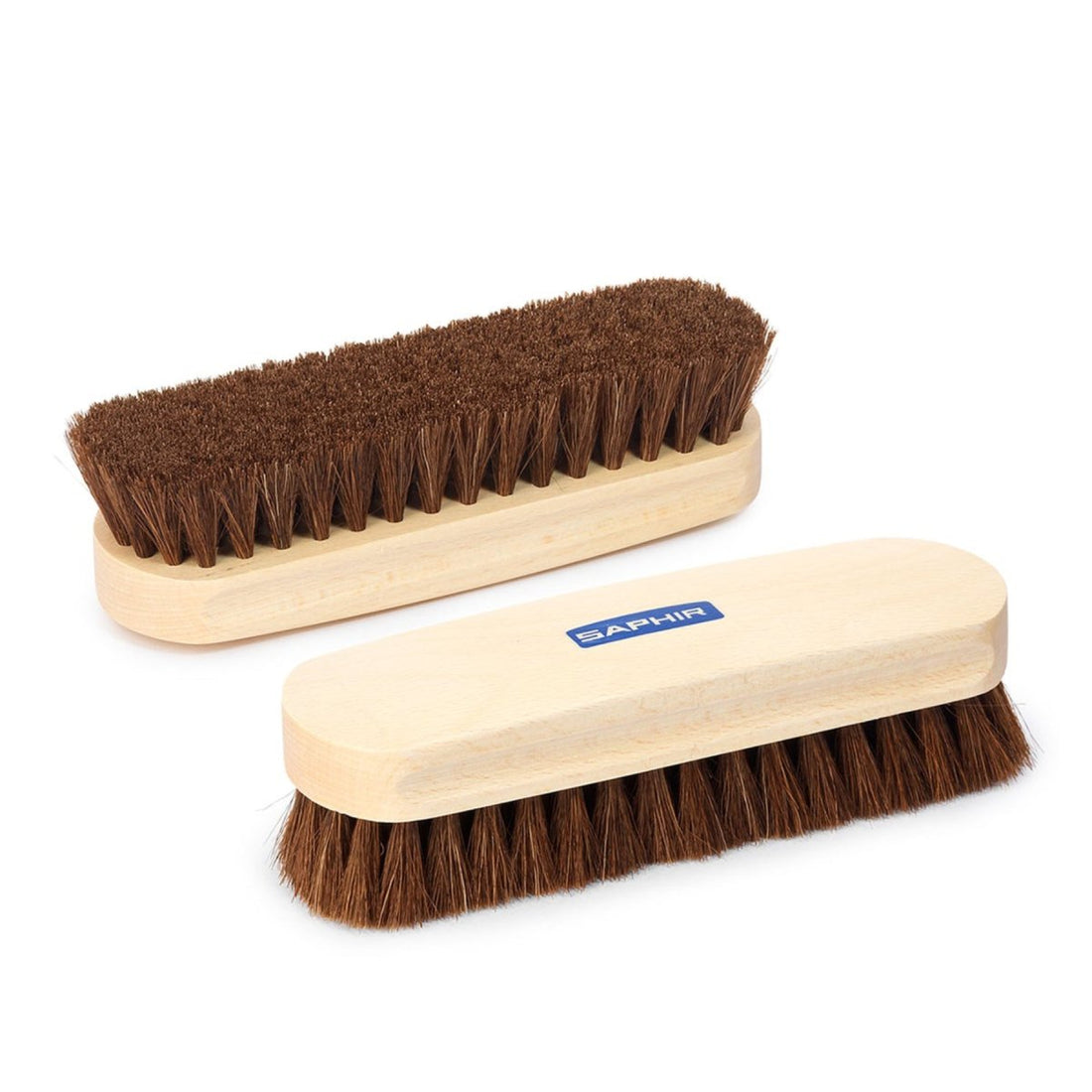 Saphir Brosse à chaussures en crin de cheval 18 cm Cuir Tissu Chaussures Vêtements Naturel
