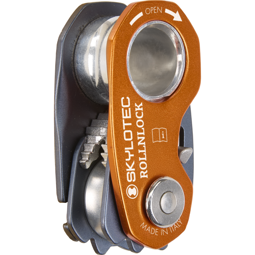 Climbing Technology ROLLNLOCK Katrolapparaat Touwklem 3 in 1 Apparaat Oranje