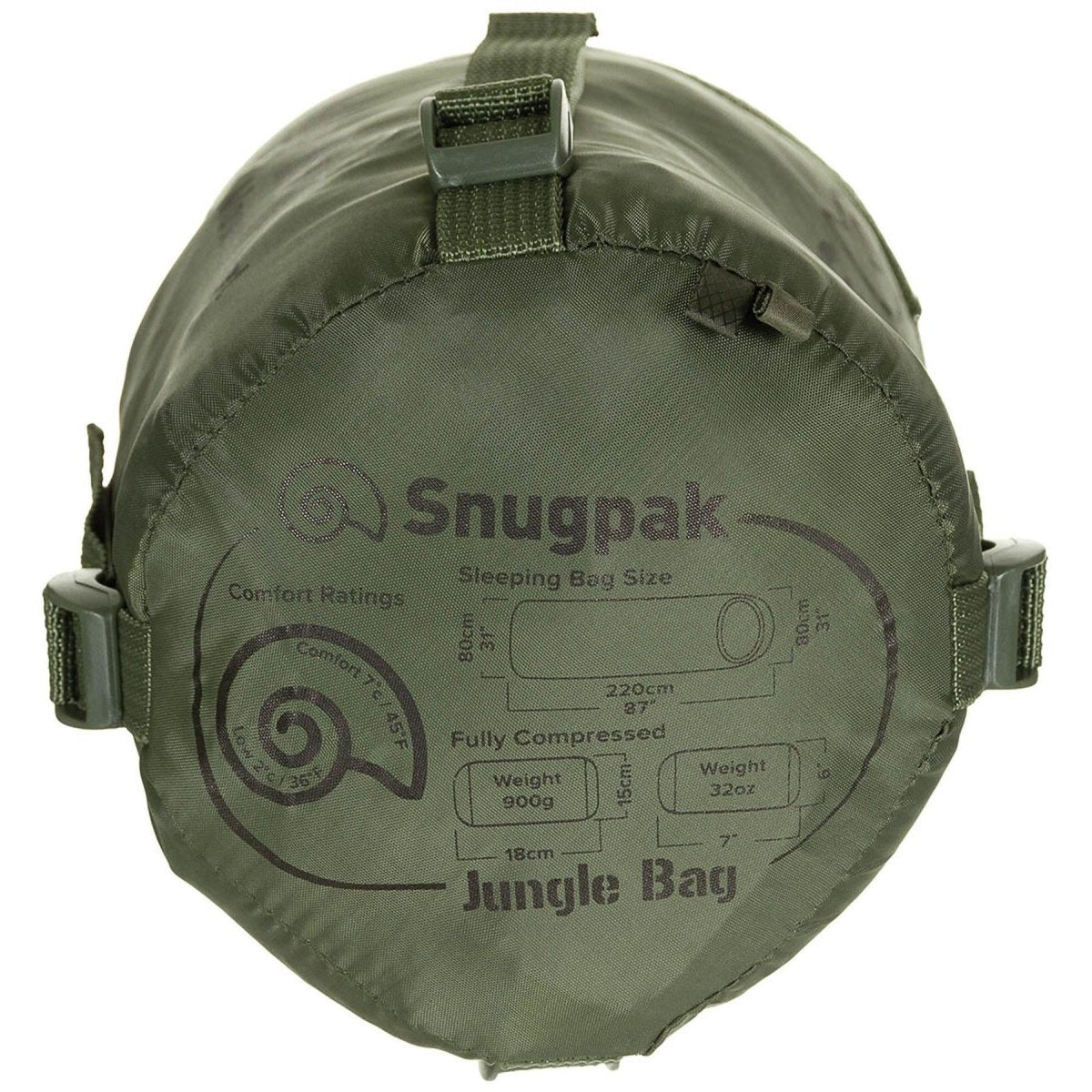 Sac de couchage Snugpak 220 cm Mosquito Mosquito Net Compression Bag Olive