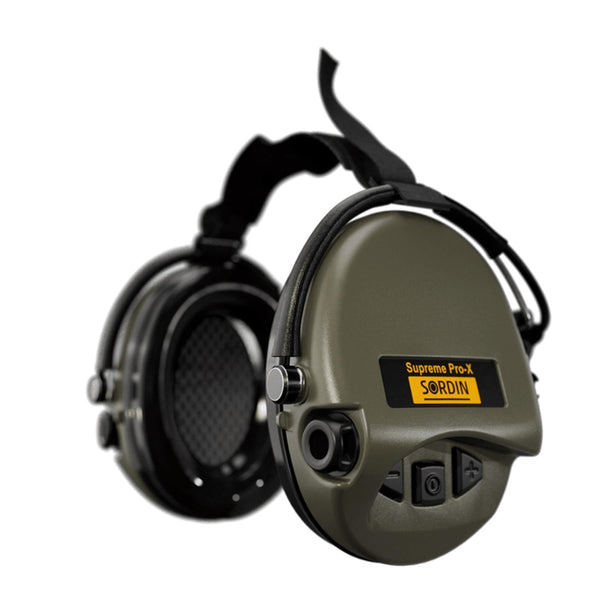 Sandin Supreme Pro-X Neckand Electronic Audite Protection Ambient Sound Green