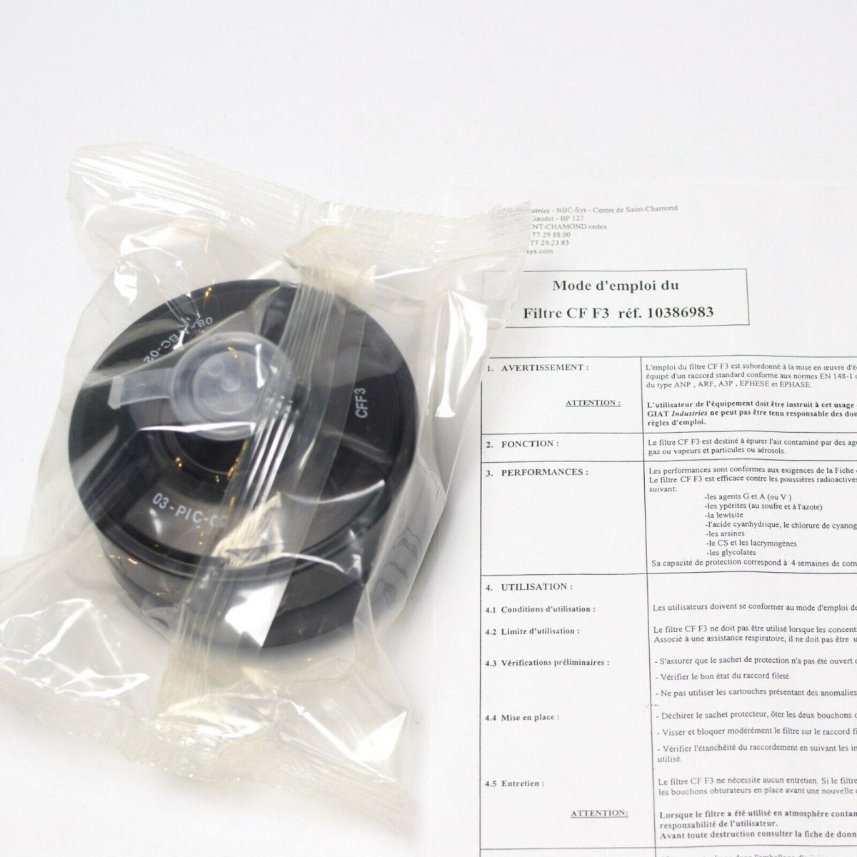 Sovjet Russisch gasmasker PDF-7 kind volledige set NAVO-filter CF F3 NBC 40 mm nieuw