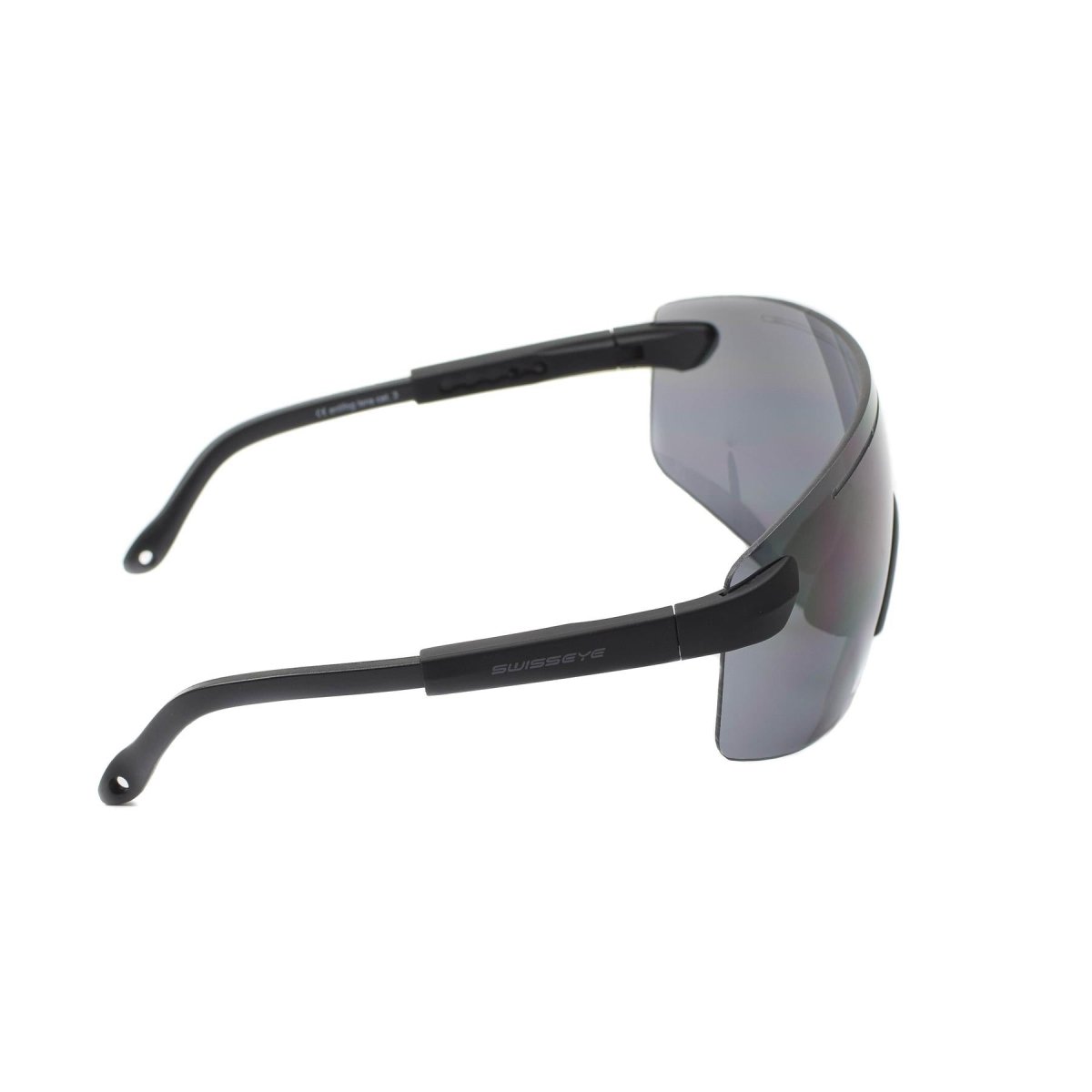 Lunettes de protection pour les yeux de tir SWISS EYE, verres larges antibuée noirs, lunettes UV400