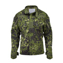 TACGEAR Danish Military M84 camouflage combat shirt with reinforced elbows, zippered arm pockets, and adjustable cuffs.