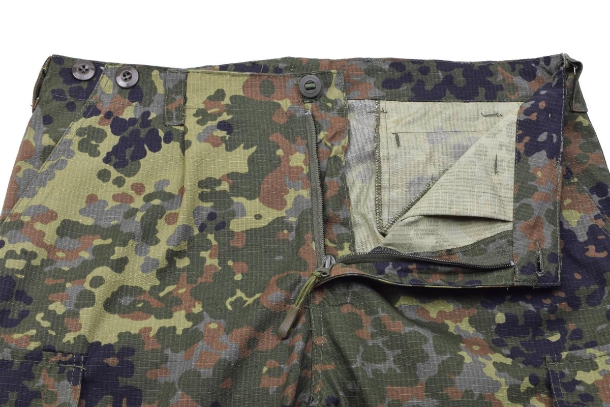 Tacgear Brand Duitse legerstijl Field Pants Cargo Combat Flecktran Camo Ripstop
