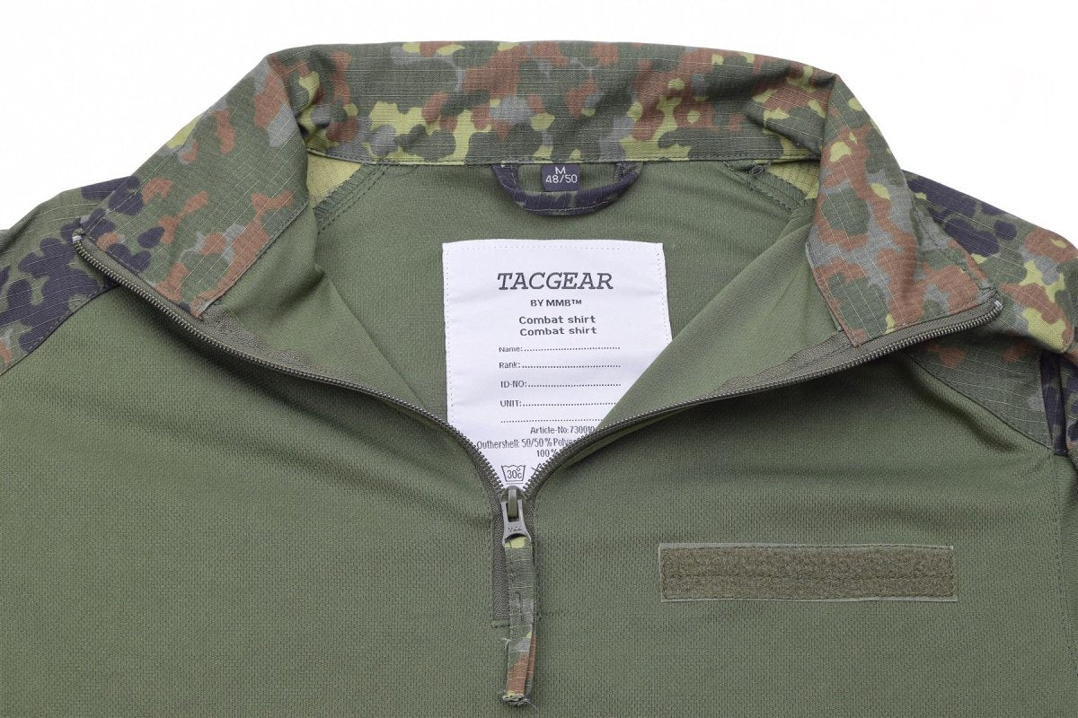 Tacgear Brand Duitse legerstijl shirts gevechten troepen ondergoed flecktarn camo