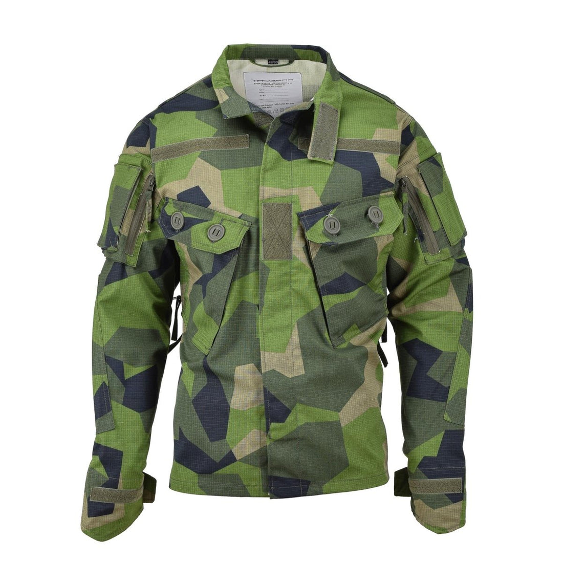 TACGEAR – veste de campagne commando de style militaire suédois, chemises camouflage à éclats