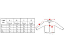 Size chart for TACGEAR windproof smock with measurements for pit to pit, shoulders, sleeve, and length in inches.