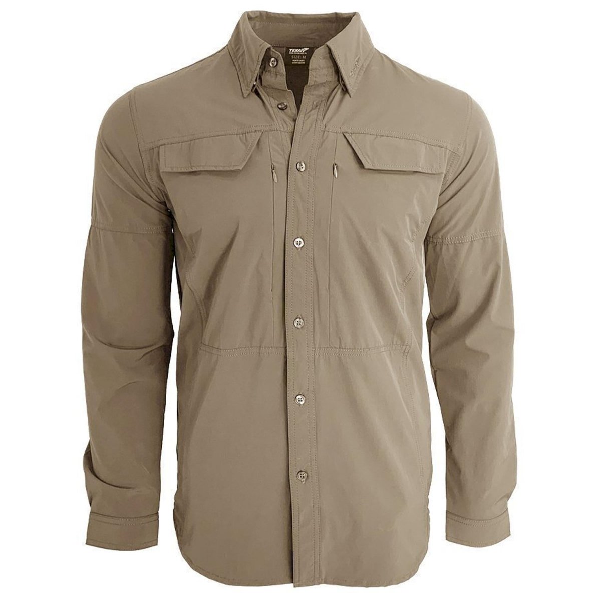 Texar Long Sleeve Military Shirt Slim Fit duurzame kledingklassiek Legeroverhemden
