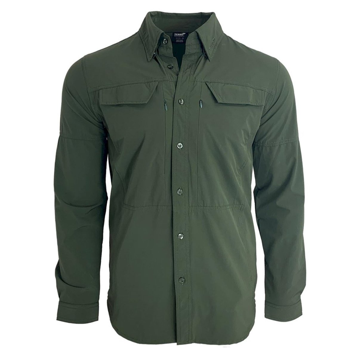 Texar Long Sleeve Military Shirt Slim Fit duurzame kledingklassiek Legeroverhemden