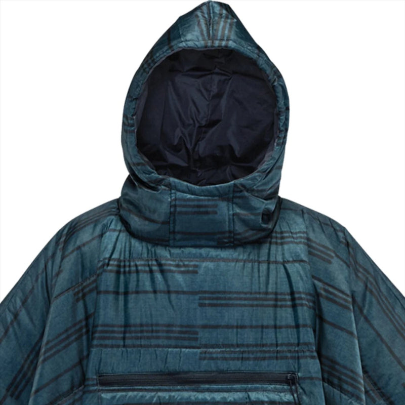 Therm-a-Rest Honcho Outdoor Poncho Ripstop Water Resistant Blanket Blue