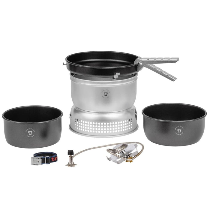 Trangia batterie de cuisine de camping ensemble brûleur à gaz en aluminium compact ultraléger randonnée - GoMilitar