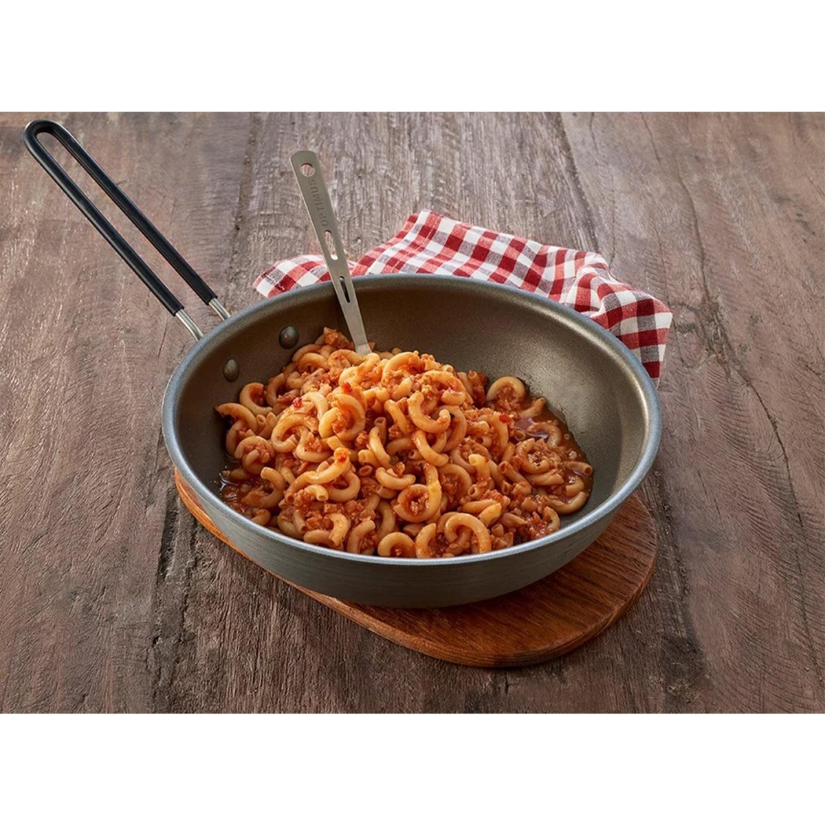Trek'n Eat vegetarische maaltijd Bolognese noedels kamperen Outdoor Survival Food