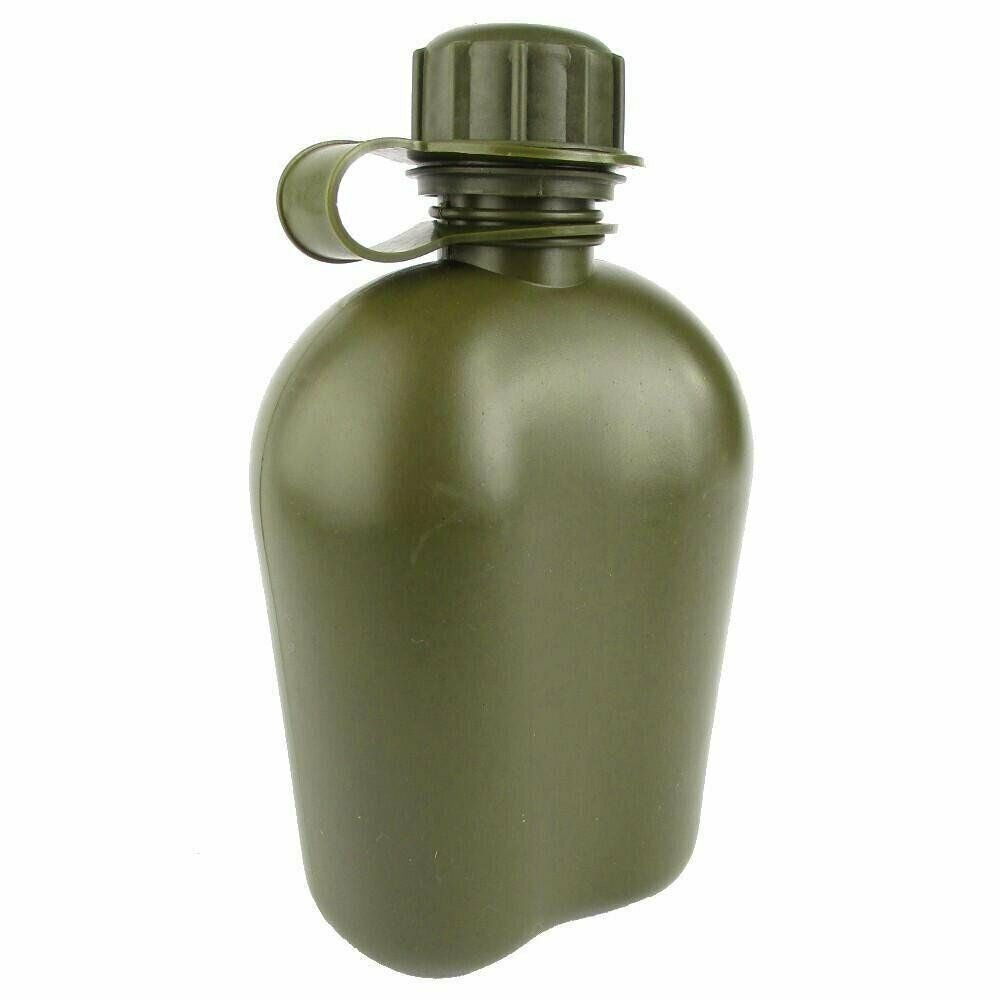 Amerikaanse legerstijl kantine M1 waterfles met Cover Cup & Alice Clips US Military