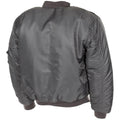 Veste style armée américaine MA1 troupes des forces aériennes bomber coupe-vent gris urbain
