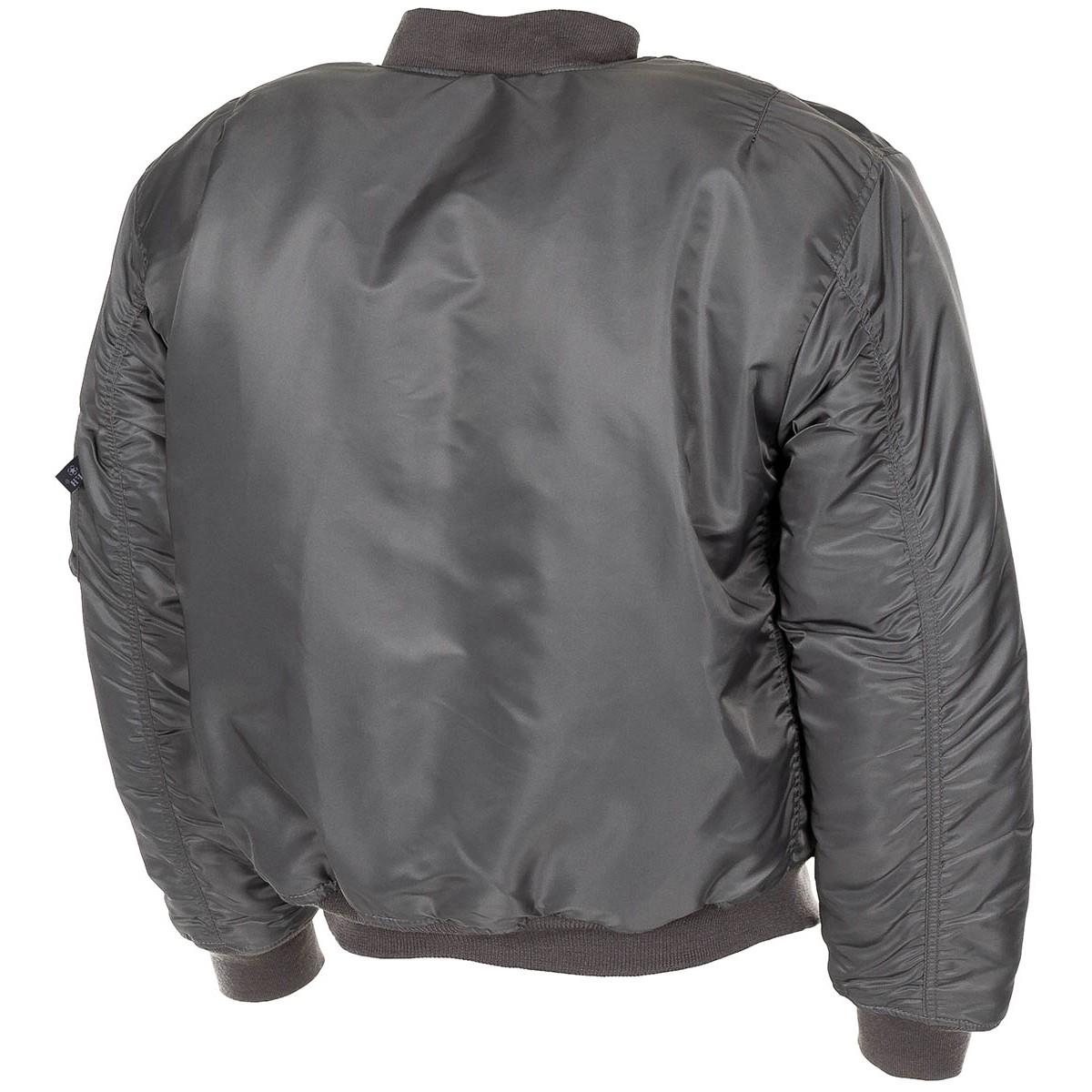 Veste style armée américaine MA1 troupes des forces aériennes bomber coupe-vent gris urbain