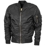 Amerikaanse militaire stijl jas Airforces Crew Uniform Bomber MA1 Winddicht Zwart nieuw