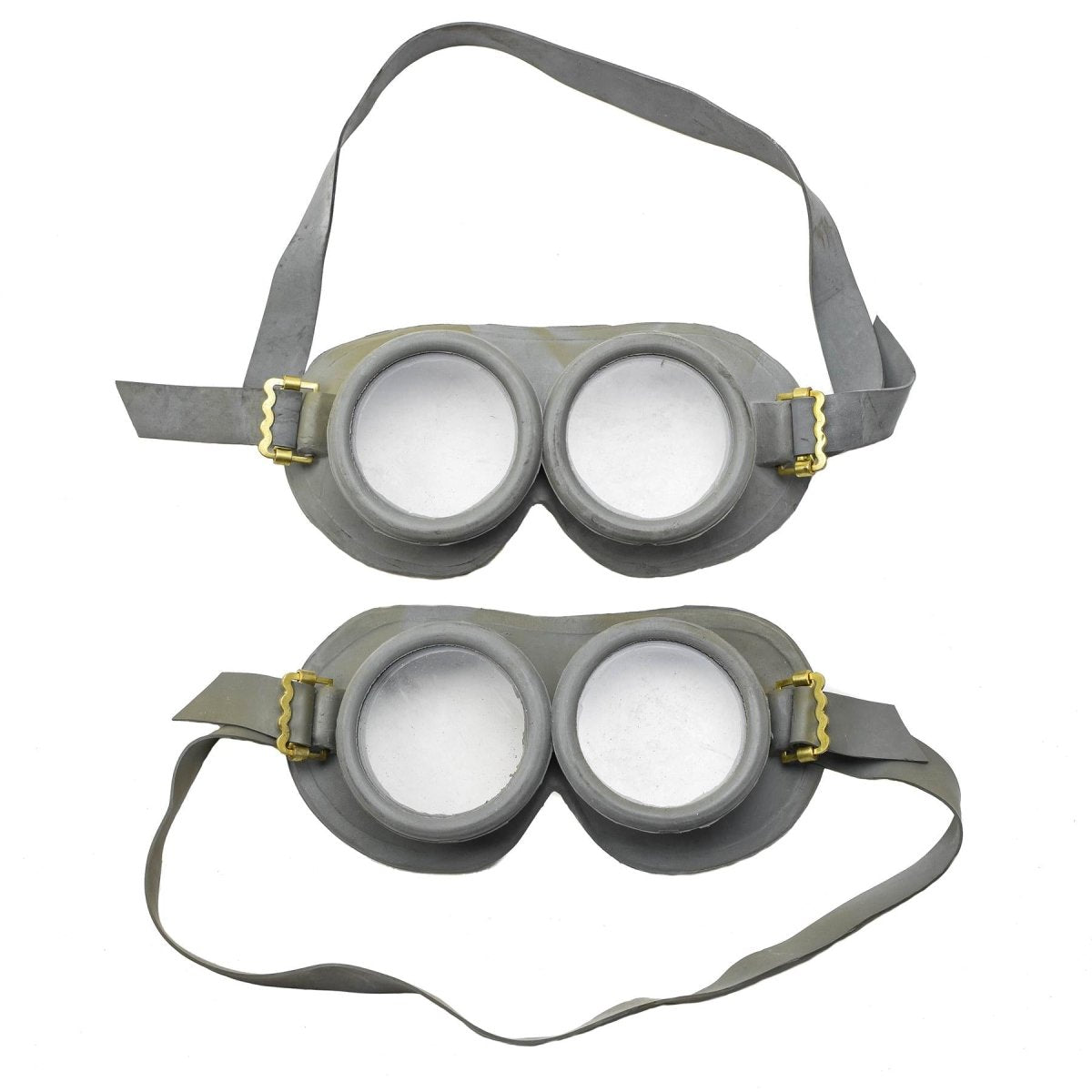 Vintage NAVO Round Goggles Oogbescherming Glass Leger Goggles