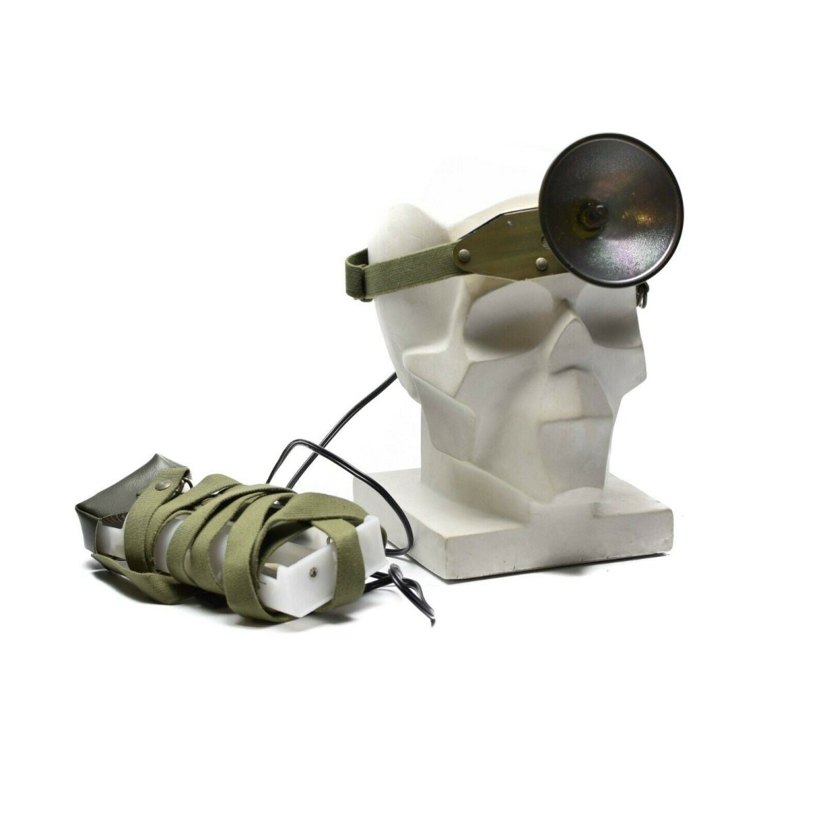 Lampe frontale de l'armée suédoise vintage Lampe torche frontale NEUF