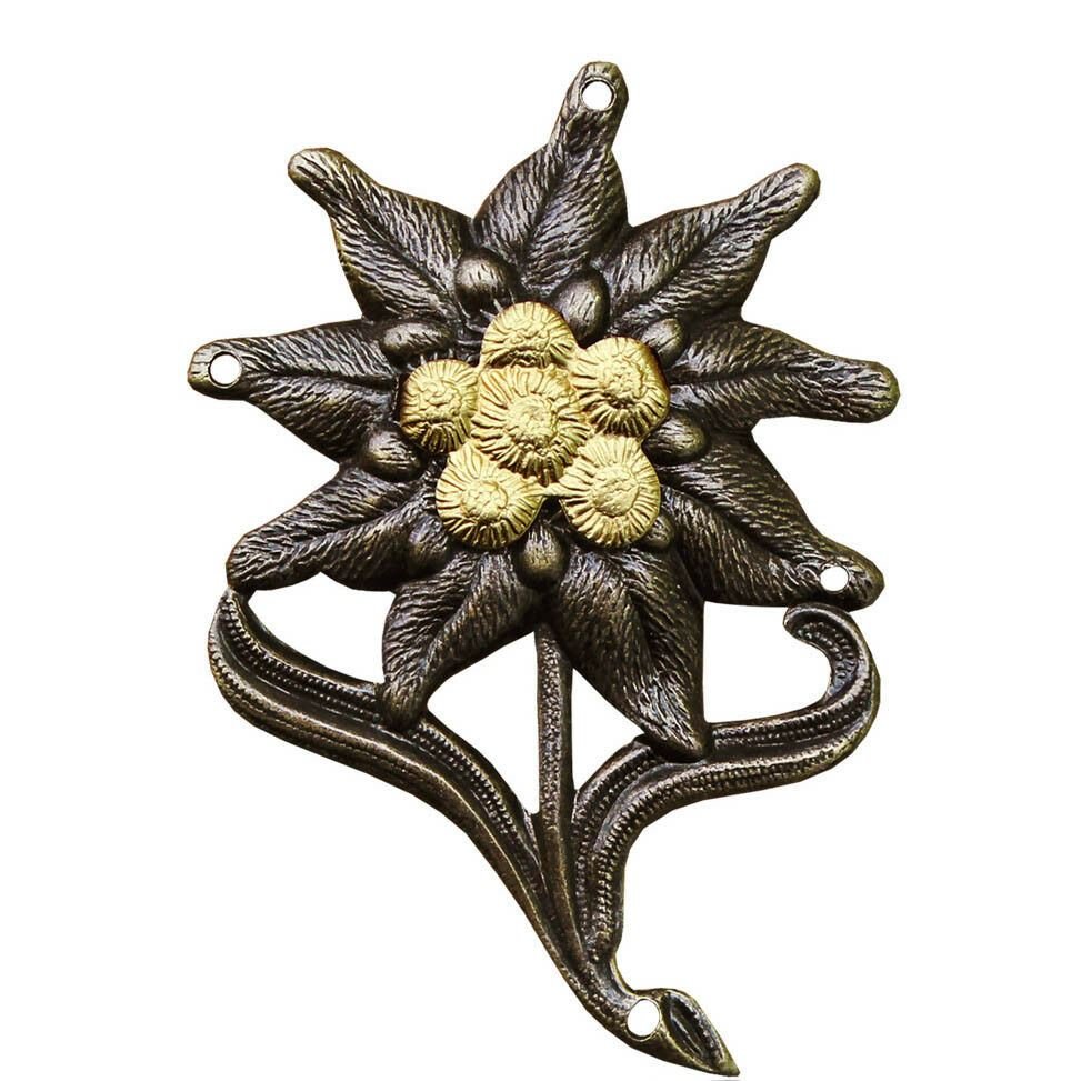 Echte Duitse leger hoed bergtroepen insigne insigne badge cap cockade Edelweiss