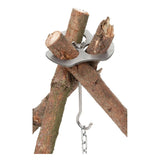 MFH Camping Tripod Pot Holder Cast Chain Outdoor Cooking Campfire Portable Stand