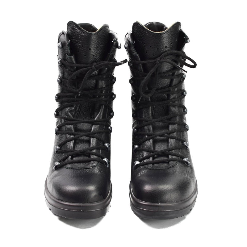 Germany army boots black leather field BDU combat BW military issue all seasons