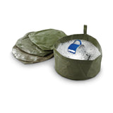 Original Nederlands Army Wash Case Invouwbare waterkom Compact maat Olijf